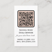 Doula Geboorte Postpartum Boho Zwangerschapscoach Visitekaartje (Achterkant)