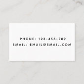 Doula Geboortecoach Verloskundige Bloemenkalligraf Visitekaartje (Achterkant)