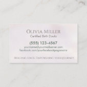 Doula - Geboortecoach - Verloskundige - Rooted Oak Visitekaartje (Achterkant)