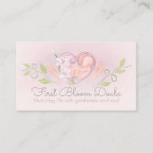 Doula - Geboortecoach - Verloskundige - Waterverf  Visitekaartje (Voorkant)