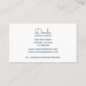 Doula Geboortecoach Waterverf Rainbow Visitekaartje (Achterkant)