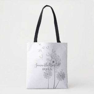 Doula Geboortediensten Fijne Bloemen Tote Bag