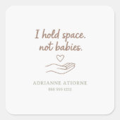 Doula grappige quote naam sticker (Voorkant)