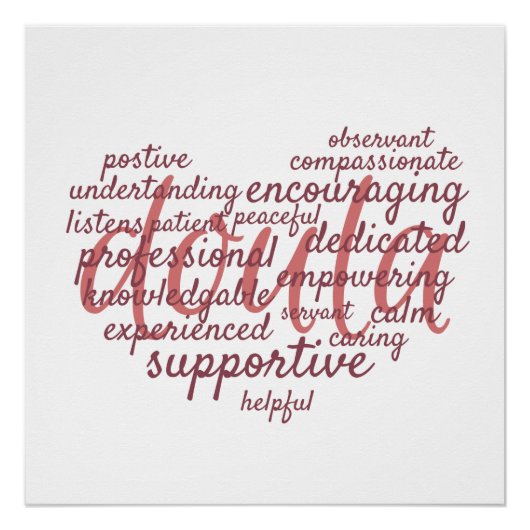 Doula Heart Poster (Voorkant)