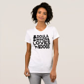 Doula houdt van honden t-shirt (Voorkant volledig)