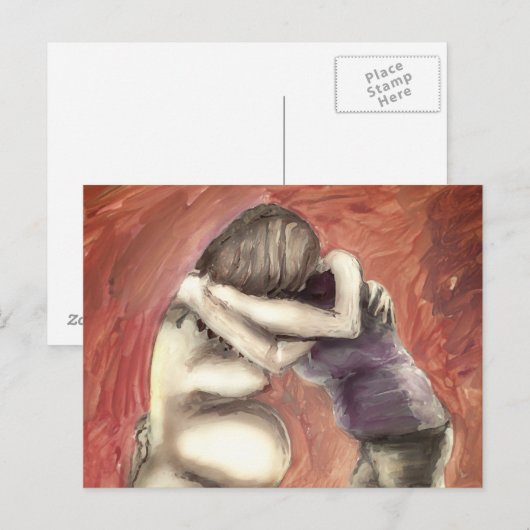 Doula hug briefkaart (Voorkant / Achterkant)