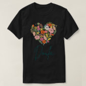 Doula Job Pride Best Doula Moederdag Floral Hea T-shirt (Design voorkant)