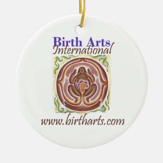 Doula-kerstversiering Keramisch Ornament (Voorkant)