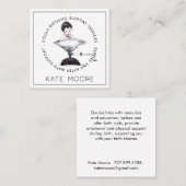 Doula Mid Wife Geboortezorg Vierkante Visitekaartje (Voorkant / Achterkant)