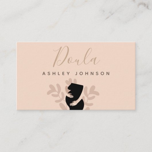 Doula Midechtgenote Birth Coach Zwangere Lady Eart Visitekaartje (Voorkant)