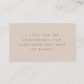 Doula Midechtgenote Birthing Coach Yoga Silhouette Visitekaartje (Achterkant)