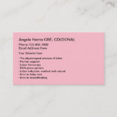 Doula Midechtservices Visitekaartje (Voorkant)