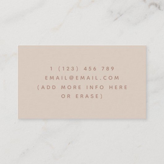 Doula Midvrouw Birthing Coach Hands & Baby Baby Visitekaartje (Achterkant)