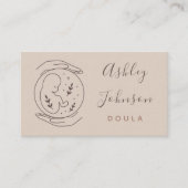 Doula Midvrouw Birthing Coach Hands & Baby Baby Visitekaartje (Voorkant)