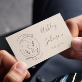 Doula Midvrouw Birthing Coach Hands & Baby Baby Visitekaartje