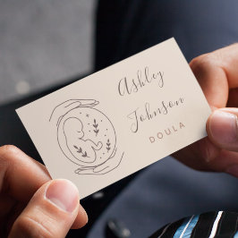 Doula Midvrouw Birthing Coach Hands & Baby Baby Visitekaartje