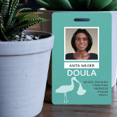 Doula Midvrouw Fotoidentificatie Stork Delivery Badge