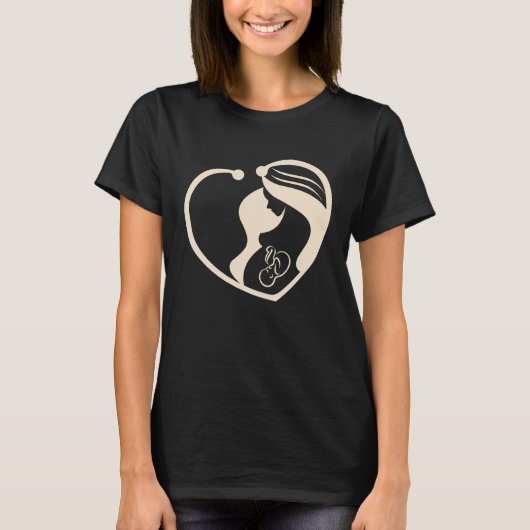 Doula Newborn Zurse Moederschap Zuster voor kinder T-shirt (Voorkant)