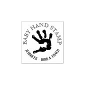 Doula Pasgeboren Baby Handafdruk Rubberstempel (Afrduk)