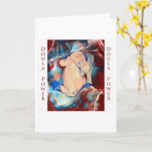 Doula Power Wenskaart Kaart (Gele Bloem)