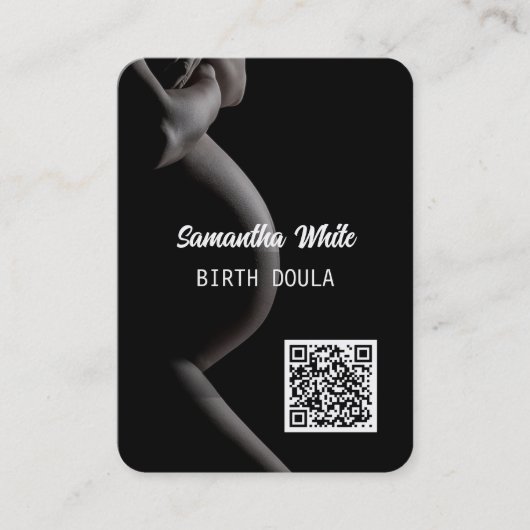 Doula QR Code Visitekaartje (Voorkant)