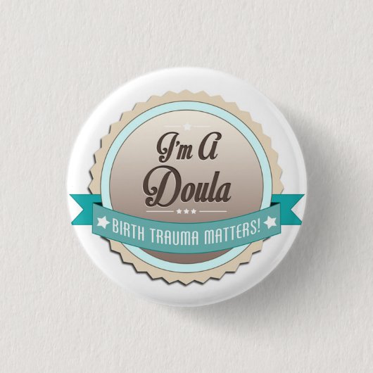 Doula Ronde Button 3,2 Cm (Voorkant)