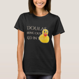 Doula Rubber Duck haalt het Kind uit T-shirt