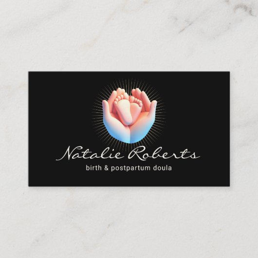 Doula Service vroedvrouw professionele geboorte co Visitekaartje (Voorkant)