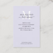 Doula Services Moon en Stars Visitekaartje (Achterkant)