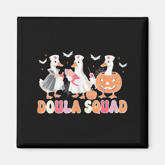 Doula Squad Goose Spooky Halloween lactatie Consu Magneet (Voorkant)