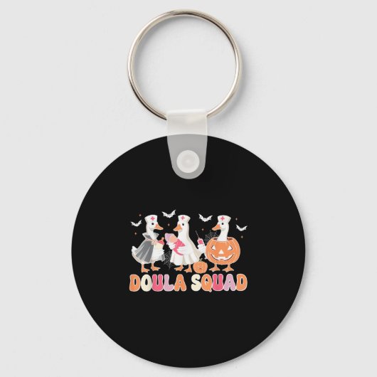 Doula Squad Goose Spooky Halloween lactatie Consu Sleutelhanger (Voorkant)