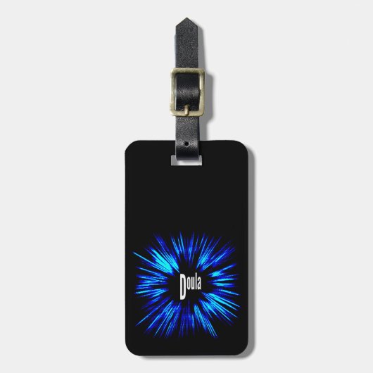 doula star-explosie bagagelabel (Voorkant verticaal)