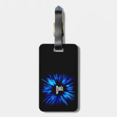 doula star-explosie bagagelabel (Achterkant verticaal)