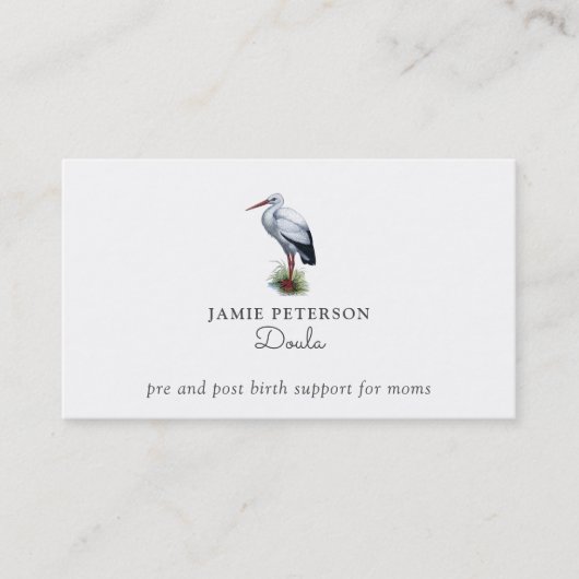 Doula Stork Visitekaartjes (Voorkant)