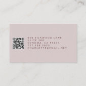 Doula Stromende bladeren Pattern Visitekaartje (Achterkant)