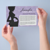 Doula, verloskundige, Belly Casting Flyer (Hand)