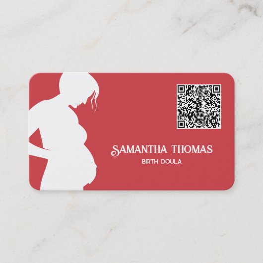 Doula Verloskundige QR Code Visitekaartje (Voorkant)