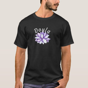 Doula Vreedzame Lotus Midwife Geboorteondersteunin T-shirt