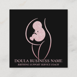 Doula Zwangerschapsverpleegster Moeder Geboorte Co Vierkante Visitekaartje