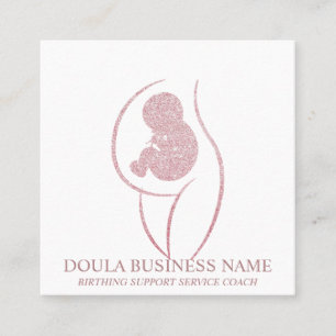 Doula Zwangerschapsverpleegster Nieuw Moeder Geboo Vierkante Visitekaartje