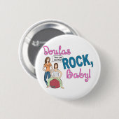 Doulas Rock. Giften Ronde Button 5,7 Cm (Voorkant /achterkant)