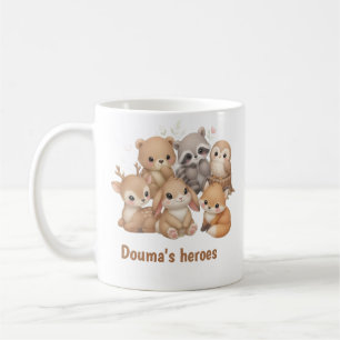 Douma's Helden Mooie Waterverf Dieren in het Bos Koffiemok