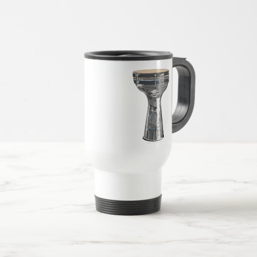 Doumbek Darbuka drum Roestvrij stalen reismoug Reisbeker (Voorkant rechts)