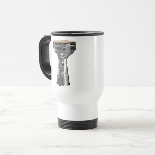 Doumbek Darbuka drum Roestvrij stalen reismoug Reisbeker (Voorkant links)