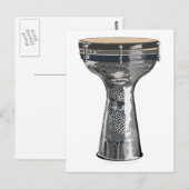 Doumbek Drum Briefkaart Darbuka Tombak Toubeleki (Voorkant / Achterkant)