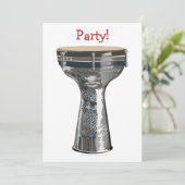 Doumbek Drum Party nodigt Darbuka Tombak uit Kaart (Staand voorkant)