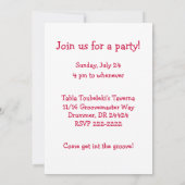 Doumbek Drum Party nodigt Darbuka Tombak uit Kaart (Achterkant)