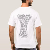 doumbek op voorzijde, gezegden op achterkant T-Shi T-shirt (Achterkant)