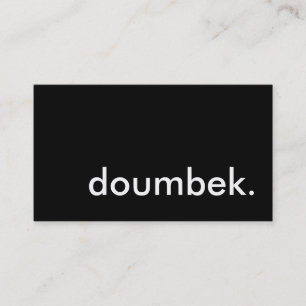 doumbek. visitekaartje