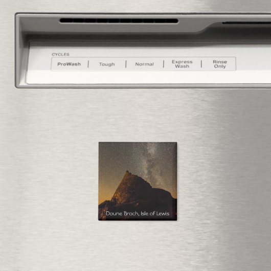 Doune Broch, Carloway, Isle of Lewis Koelkast Magn Magneet (Insitu (Vaatwasser))